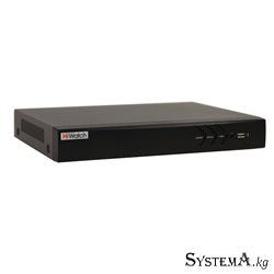 HD-TVI DVR HiWatch DS-H204UA (4v+4a/5MP/1920x1080/H.265 Pro/H.265+/H.264+/100Mbs/1 SATA/2xUSB2.0/RS-485/Alarm 4&1/CVBS/HDMI/VGA)