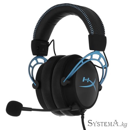 Наушники с микрофоном KINGSTON HYPERX HX-HSCAS-BL/WW Cloud Alpha S (Blue)  jack 3.5 mm BLACK/BLUE