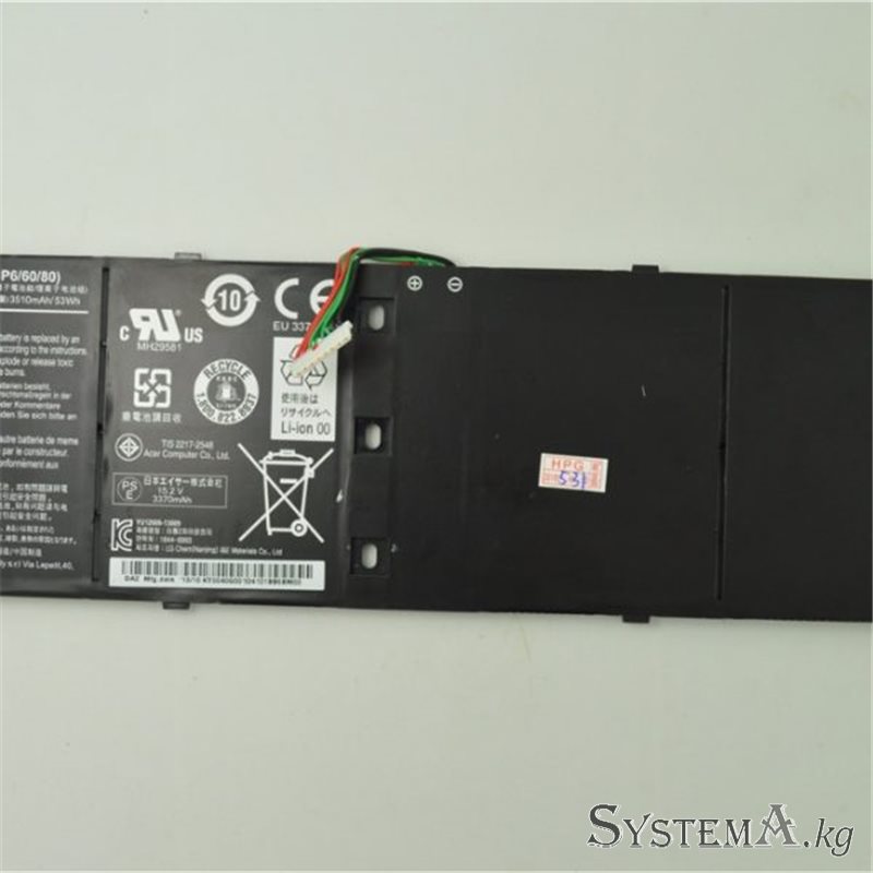 Батарейка Original Acer Aspire ES1-511/R7-571/R7-572/V5-472/V5-473/V5-552/V5-572 (AP13B8K)15V3560mAh