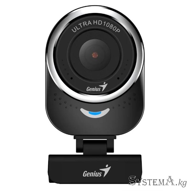 Веб-Камера Genius QCam 6000, USB 2.0, 1920 x 1080, 2.0Mpx, Микрофон, Крепление: зажим, Чёрный