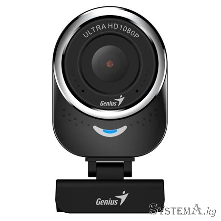 Веб-Камера Genius QCam 6000, USB 2.0, 1920 x 1080, 2.0Mpx, Микрофон, Крепление: зажим, Чёрный