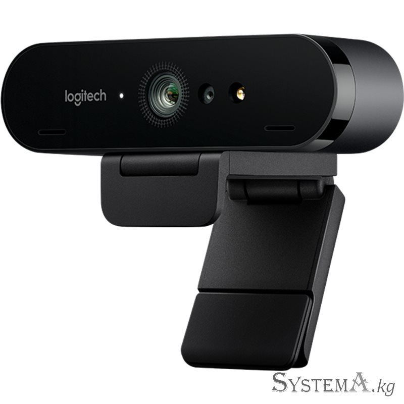 Веб камера Logitech BRIO 4K Pro, Ultra HD, 4096x2160, 90-30fps, RightLight 3, HDR, 90°, 5x Zoom, 2xMicrophone, USB 3.0, Black