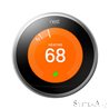 Беспроводной смарт термостат Google Nest Learning Smart Thermostat, 3rd Generation, Stainless Steel (T3007ES)