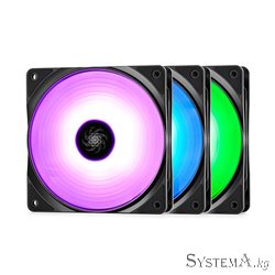 Cooler for PSU/CASE DEEPCOOL RF120(3IN1 SET) RGB LED 3x120x120x25mm Hydro Bearing 1300 RPM