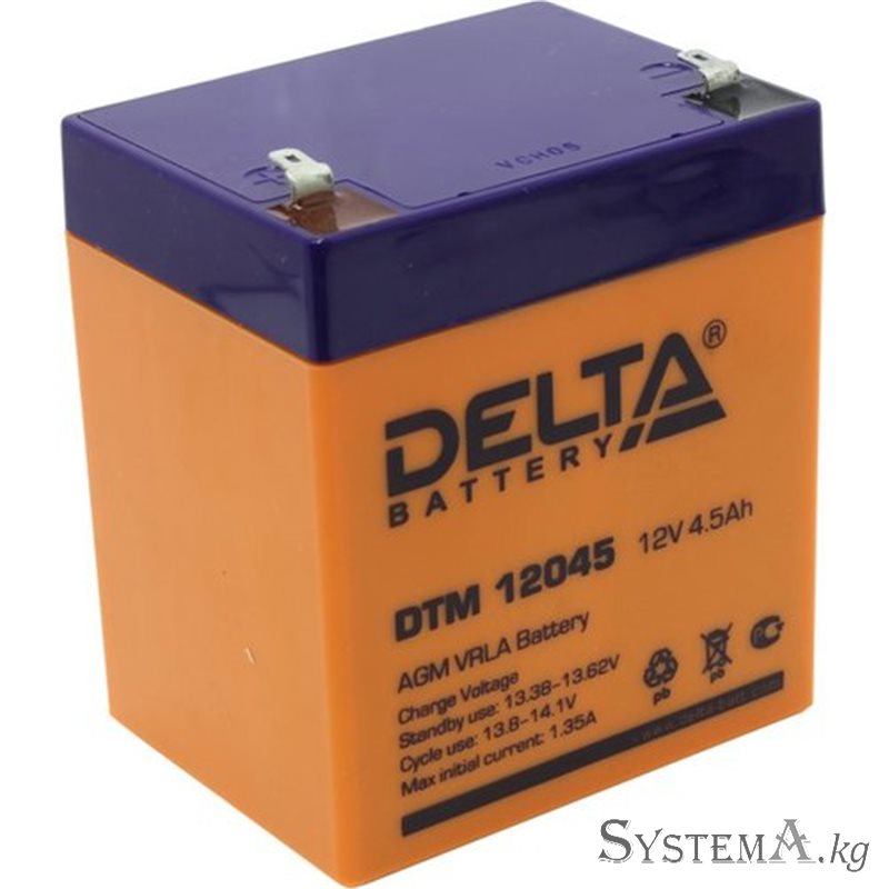 Аккумулятор Delta DTM12045 12V 4.5Ah