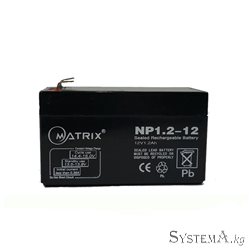 Аккумулятор MATRIX NP1.2-12 12V 1.2Ah