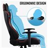 Gaming Chair AEROCOOL AC120 AIR BLACK&RED 2D Armrest 65mm wheels PVC Leather