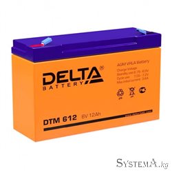 Аккумулятор Delta DTM612 6V 12Ah