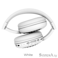 Наушники беспроводные HOCO W23 Brilliant с микрофоном/накладные/Bluetooth 5.0/белый
