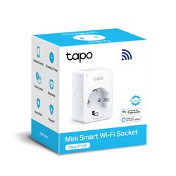 Умная розетка Wi-Fi  TP-LINK Tapo P100(1-PK) Bluetooth 4.2, Voice Control, Usage Time Tracking,  Amazon Alexa, Google Assistant