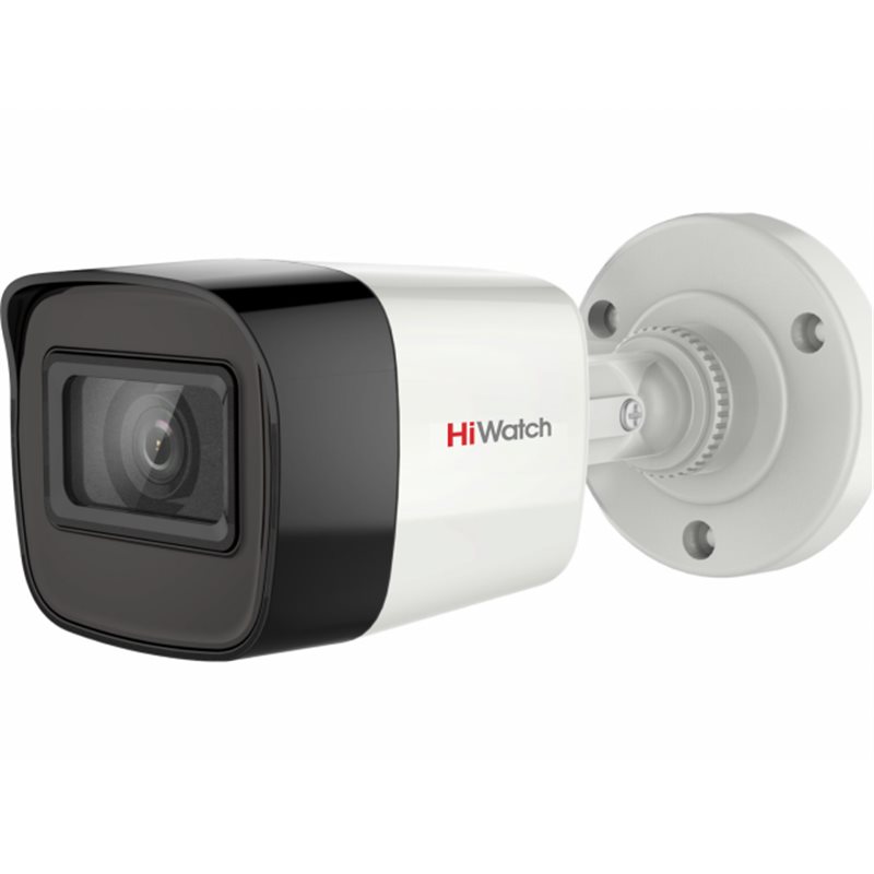 HD-TVI камера буллет уличная HiWatch DS-T500A (5MP/2.8mm/2592х1944/0.01lux/EXIR 20m/IP67/4in1/AHD/CVI/CVBS/MIC)