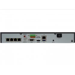 NVR HIWATCH DS-N304P(C) (80mbps,4 IP,1ch/8MP,4ch@1080P,4PoE,1HDD upto 6TB,GLAN,H.265)