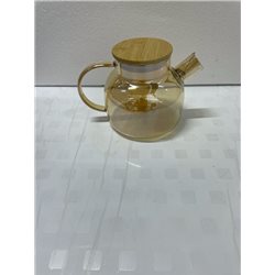 Чайник заварочный стеклянный  бамбук 1л