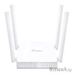 Роутер Wi-Fi TP-LINK Archer C24 AC750 Dual-Band, 433Mb/s 5GHz+300Mb/s 2.4GHz, 4xLAN 100Mb/s, 4 антенны,Tether, Parental Control