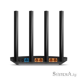 Роутер Wi-Fi TP-LINK Archer C6U AC1200 Dual-Band, 867Mb/s 5GHz+300Mb/s 2.4GHz, 4xLAN 1Gb/s, 4 антенны, IPTV, MU-MIMO, Tether App