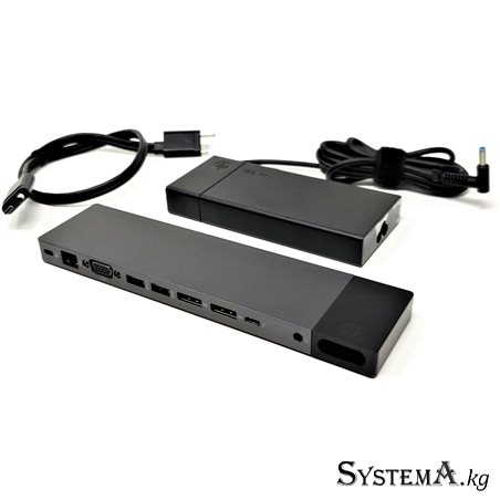 Док-станция HP ZBook P5Q58UTABA 150W TB3 2xDisplayPorts, 1xVGA, 1xUSB Type-C, 4xUSB 3.0 Type-A, Gigabit RJ-45 Ethernet Port, Aud