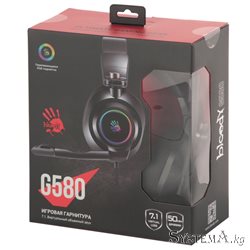 Наушники с микрофоном A4Tech BLOODY G580 RGB Gaming 7.1 USB Black