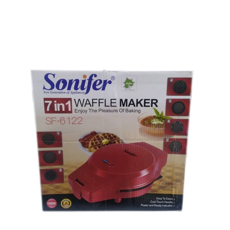 Вафельница Sonifer SF-6122,1000W 7в1 Венские вафли, тонкие вафли, печенье орешки, пончики, кексы