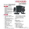 Колонка Microlab M-111(09) 2.1 BLACK 12W3Wx2+6W