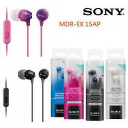 Наушники-вкладыши гарнитура закрытого типа Sony MDR-EX15AP розовый цвет