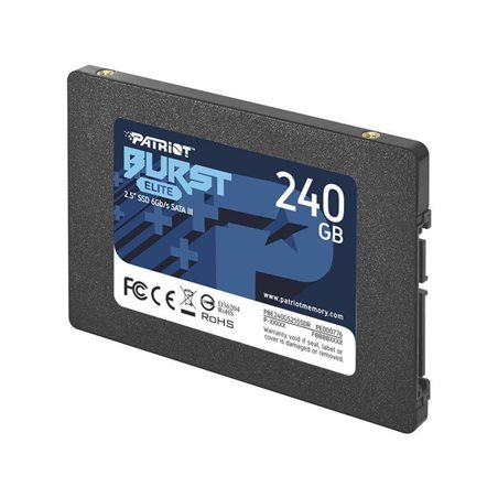 SSD 240GB Patriot Burst Elite 2.5" SATA III TCL 3D, Read/Write up 320/450MB/s, 40000 IOPS [PBE240GS25SSDR]