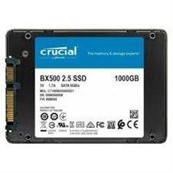 SSD 1000GB Crucial [CT1000BX500SSD1] BX500 3D NAND SATA 2.5-inch, Read/Write up 540/500MB/s, 1.5Mh(MTBF)