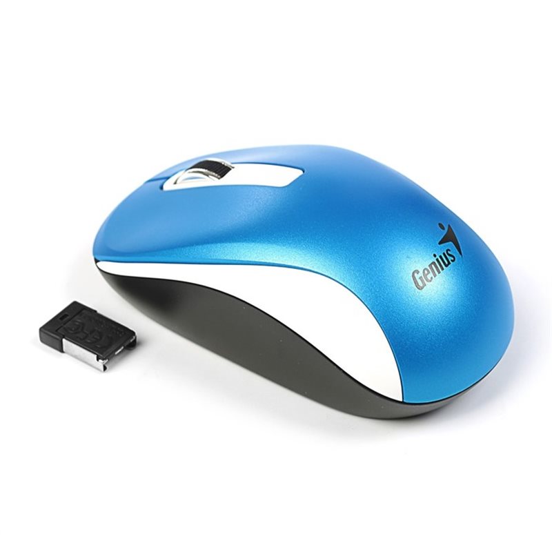 Mouse Genius NX-7010, USB, 1600 dpi, Blue-White, G5, Беспроводная оптическая мышь
