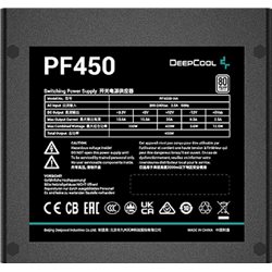 Power Unit DEEPCOOL PF450D 450W 80 PLUS® certified 100-240V/ATX12V 2.3 & SSI EPS 12V Black flat