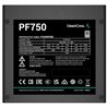 Power Unit DEEPCOOL PF750D 750W 80 PLUS® certified 100-240V/ATX12V 2.3 & SSI EPS 12V Black flat
