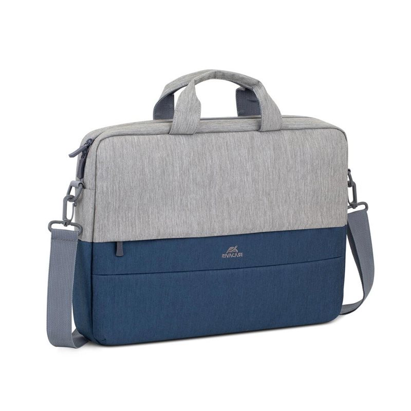 Bag for notebook RivaCase 7532 grey/dark blue anti-theft Laptop bag 15.6"