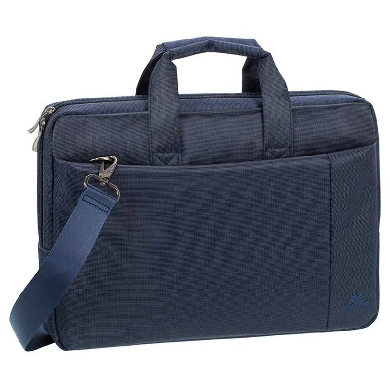 Bag for notebook RivaCase 8231 15.6" Стильная, синяя сумка. Двойная молния. Два дополнительных внешних отделения. Ручки для тран