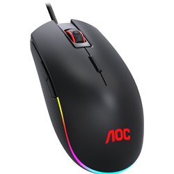Mouse AOC GM500DRBE, Gaming, 5000dpi, USB, 8button, 1.8m