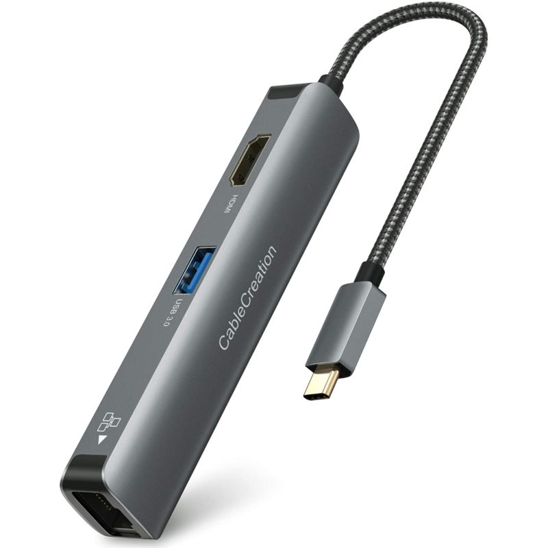 USB-хаб CableCreation 5-in-1 USB-C Hub CD0753 3xUSB 3.0 (5 Gbps .