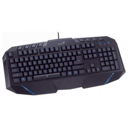 Keyboard Genius KB-G265 gaming Blue LED backlight 2xUSB ports, USB RUS