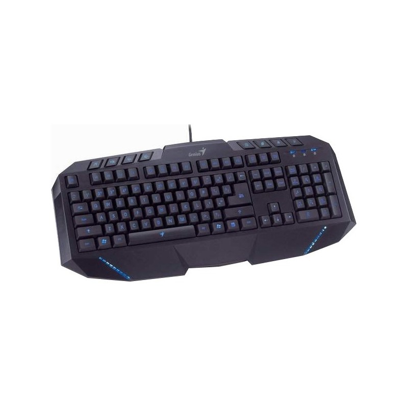 Keyboard Genius KB-G265 gaming Blue LED backlight 2xUSB ports, USB RUS