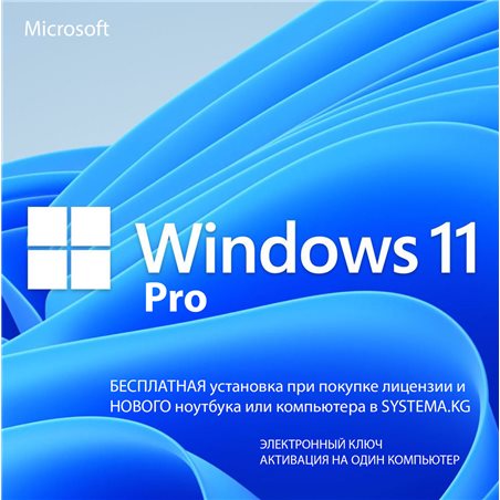 Microsoft Windows 11 PRO OEM Software Licence FQC-10529 (Только на новый компьютер или ноутбук)