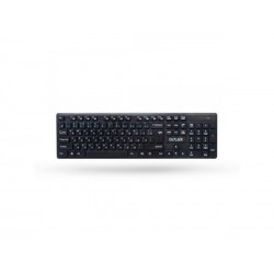 Клавиатура Delux DLK-150GB, Ультратонкая, Беспроводная 2.4ГГц, Кол-во стандартных клавиш 104, 12 мультимедиа-клавиш (FN), Батаре