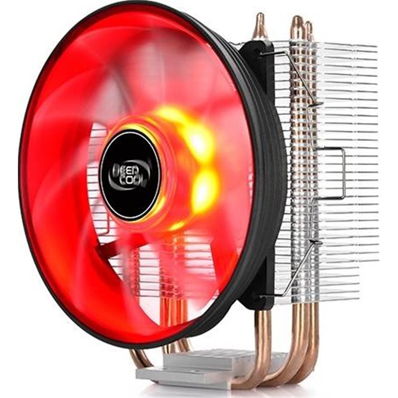 CPU cooler DEEPCOOL GAMMAXX-300 RED LGA775/1155/1156/1150/AMD 120x25mm,900-1600rpm,3HP