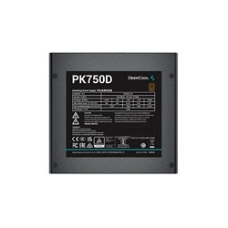 Power Unit DEEPCOOL PK750D 750W 80 PLUS® BRONZE 100-240V/ATX12V 2.3 Black flat Active PFC+DC to DC