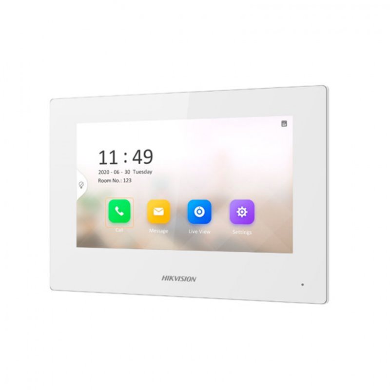IP монитор видеодомофона HIKVISION DS-KH6320-LE1/White 7" Touch-Screen,PoE