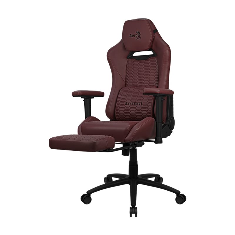 Gaming Chair AEROCOOL ROYAL Leatherette RED 4D Armrest 65mm wheels PVC Leather