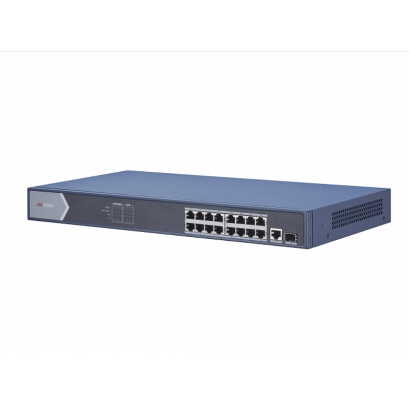 HUB Switch HIKVISION DS-3E0518P-E/M(B) 16x1000Mbps PoE,2x1000 SFP,PoE budget:135W Metal