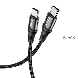 HOCO Data Cable X50 Type-C-Type-C Exquisito 100w L1m, black output 20V/5A