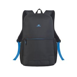 Bag for notebook RivaCase 8067 15.6" Full size Черный рюкзак. Ремешок крепления, карман для телефона, карман для бутылки, плечев