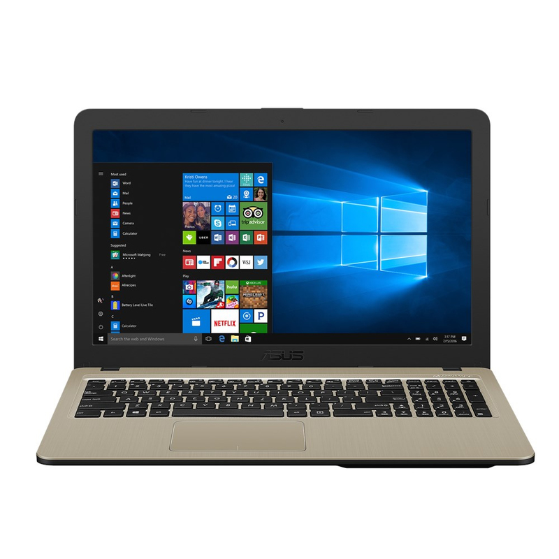 ASUS X540UB Gold Intel Core i3-7020U (up to 3.1Ghz), 8GB, 500GB, Nvidia Geforce MX110 2GB, 15.6" LED FULL HD (1920x1080), WiFi, 