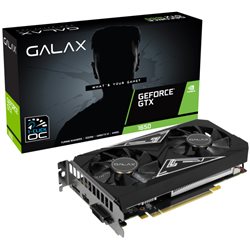 GALAX GeForce GTX1650 EX 1-Click OC 4GB GDDR6 128bit 1620Mhz/12000Mhz DUAL Fan DVI-D HDMI HDCP DisplayPort [65SQL8DS66E6] 