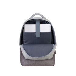 RivaCase 7562 PRATER Anti-Theft Grey/Mocha Brown 15.6" Backpack