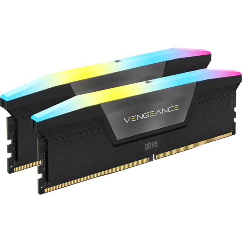 DDR5 Corsair VENGEANCE RGB 32GB (2x16GB) 5200MHz Black (CMH32GX5M2B5200C40)