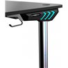 Gaming Desk AD-D-1200-12-BB-L AndaSeat Basics BLACK Mouse pad, Carbon Fiber Texture Tabletop RGB