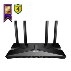 Wi-Fi Router TP-Link Archer AX53, 802.11a/b/g/n/ac/ax, AX3000, MU-MIMO, Beamforming, 4 фиксированные
